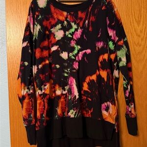 LuLaRoe Black and Multicolor Sweatshirt